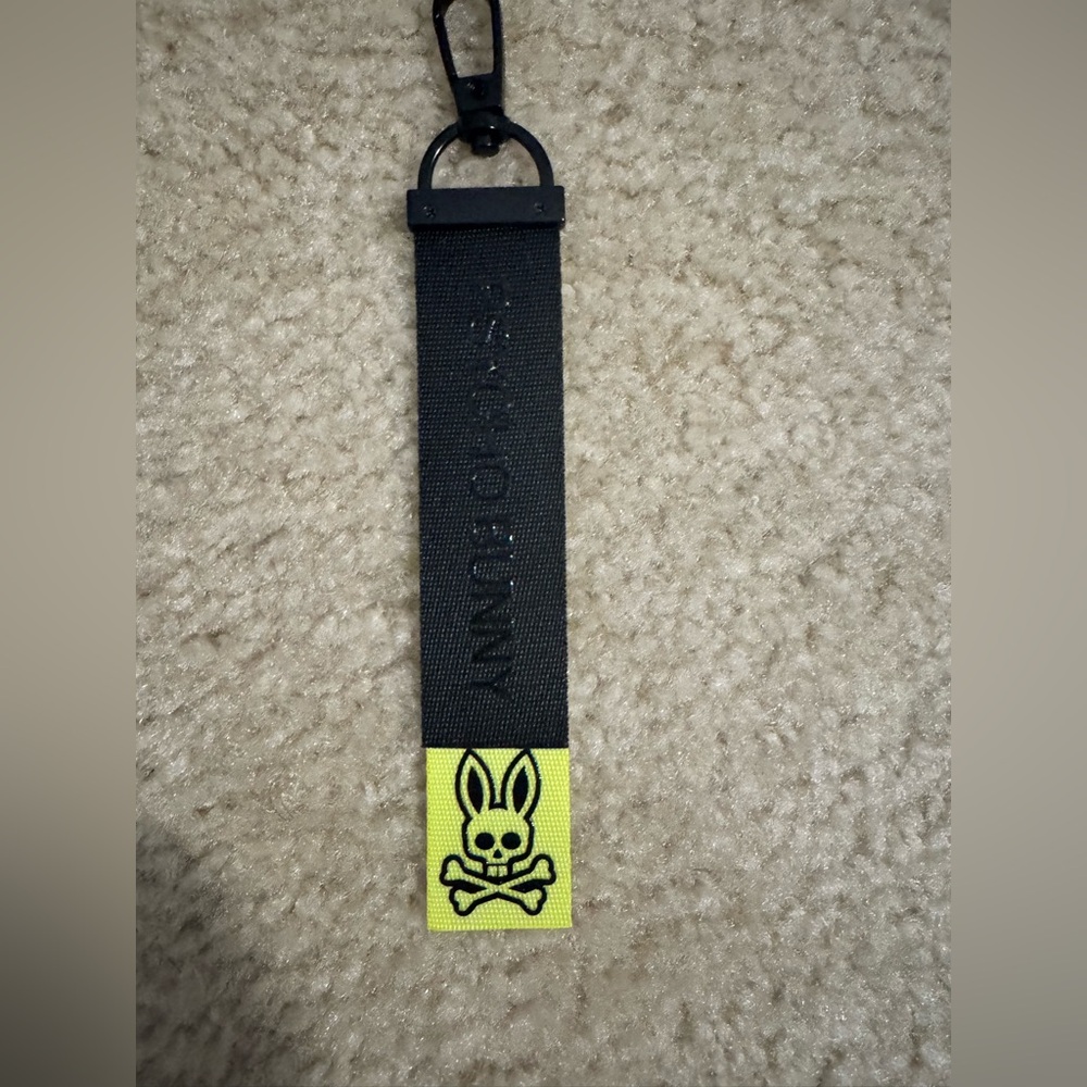 Psycho Bunny key chain Lime Green